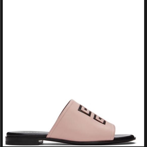 Givenchy Pink 4G Cut-Out Sandals; Box & 2 Dust Bags - Picture 5 of 12